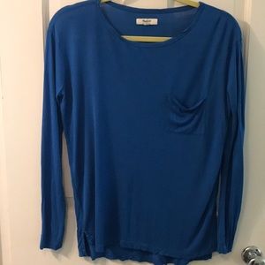Madewell Blue long sleeve T-shirt